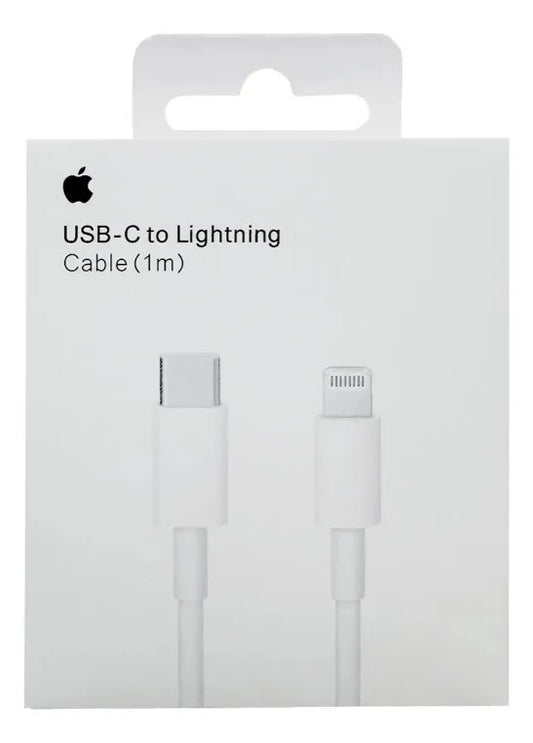 Cargador rápido 20W para iPhone con cable Lightning de 2 metros
